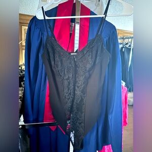 Black laced bodysuit